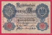Německo - 20 mark 19.2.1914 - série Q