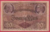 Německo - 20 mark 5.8.1914 - série D