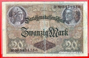 Německo - 20 mark 5.8.1914 - série R