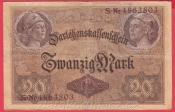 Německo - 20 mark 5.8.1914 - série S