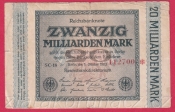 Německo - 20 Milliarden mark 1.10.1923 - série SC-18 - 6 m.č. 