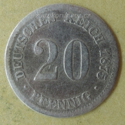 20 pfennig 1875 F