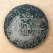 Německo - 5 Reich Pfennig 1892 A