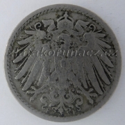 Německo - 5 Reich Pfennig 1905 F