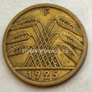 Německo - 5 Reichspfennig 1925 F