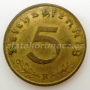 Německo - 5 Reichspfennig 1938 B