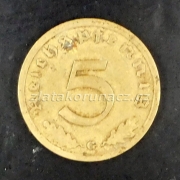 Německo - 5 Reichspfennig 1938 G