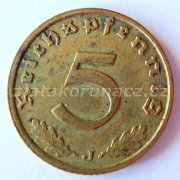 Německo - 5 Reichspfennig 1938 J