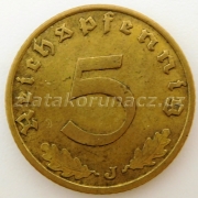Německo - 5 Reichspfennig 1939 J