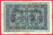 Německo - 50 mark 5.8.1914 - série C