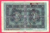 Německo - 50 mark 5.8.1914 - série F