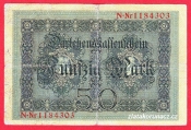 Německo - 50 mark 5.8.1914 - série N -7-m.číslovač