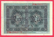Německo - 50 mark 5.8.1914 - série P-7-m.číslovač