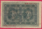 Německo - 50 mark 5.8.1914 - série Q