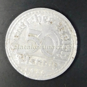 Německo - 50 Pfennig Reich 1920 D