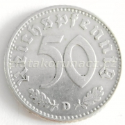 Německo - 50 Reichspfennig 1944 D - Hliník