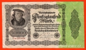 Německo - 50.000 mark 19.11.1922 - série 11M