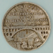 Německo - Friedrich August III. - otevření mostu v Plauen 1905