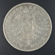 Německo - Prusko - 5 marka 1874 A