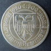 Německo - Výmar - 3 marka 1926 A- Lübeck