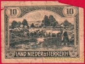 Niederösterreich - 10 haléřů - 1920 - zelená
