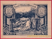 Niederösterreich - 20 haléřů - 1920 - modrá