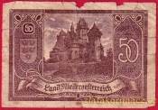 Niederösterreich - 50 haléřů - 1920 - tmavě hnědá