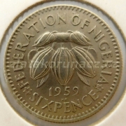 Nigérie - 6 pence 1959