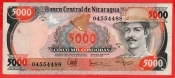 Nikaragua - 5000 Córdobas 1985(1987)