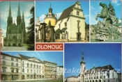 Olomouc - divadlo, radnice, socha