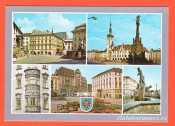 Olomouc-Náměstí Míru s radnicí,Sloup,domy