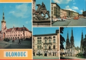 Olomouc - radnice, Caesarova kašna, náměstí Rudé armády, Edelmannův palác, dóm