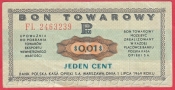 Polsko - 0,01 Cent 1969