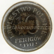 Polsko - 10 fenig 1917 FF