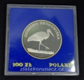 Polsko - 100 zlotych 1982 Ochrona Srodowiska- Bocian