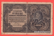 Polsko - 1000 Marek 1919 - Série III., 2 písmena