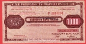 Polsko - 1000 Zlotych šek