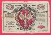 Polsko - 50 Marek 1917 Jeneral....