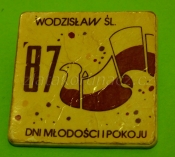 Polsko - dny mládeže a míru 1987 - Wodzislav sl.