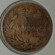 Portugalsko - 10 Reis 1884