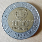 Portugalsko - 100 escudos 1992