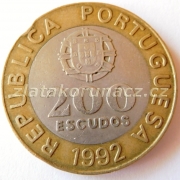 Portugalsko - 200 escudos 1992