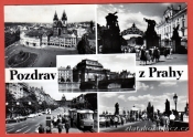 Praha - Hradčanské náměstí s Arcibiskupským palácem