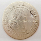 Přívěsek z mince VI krejcar  1669 Leopold I.