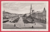 Prostějov - pohled na Masarykovo náměstí