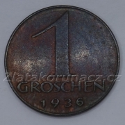 Rakousko - 1 groschen 1936