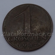 Rakousko - 1 groschen 1937