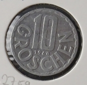 Rakousko - 10 groschen 1964
