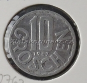 Rakousko - 10 groschen 1967