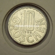 Rakousko - 10 groschen 1998